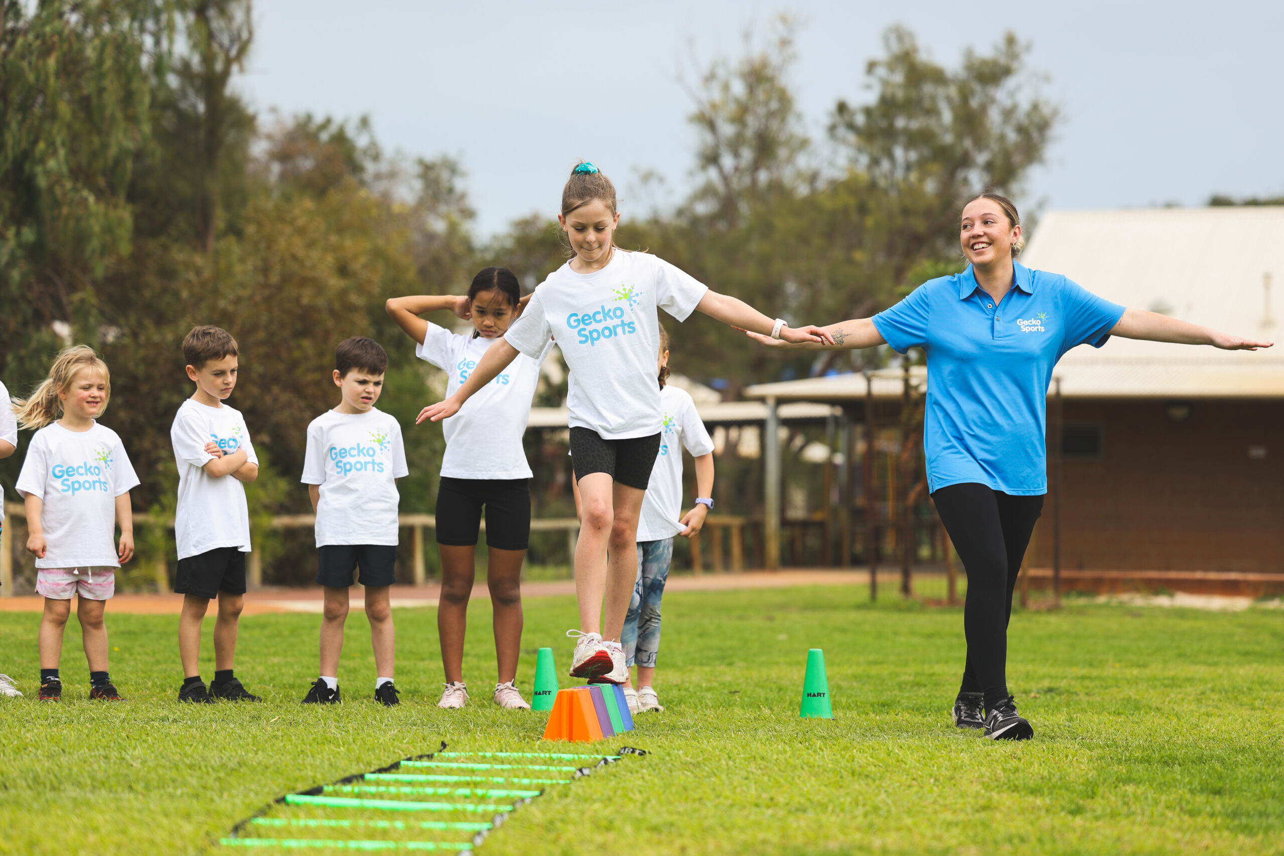 Kids enjoying GeckoSports OOSH holiday program